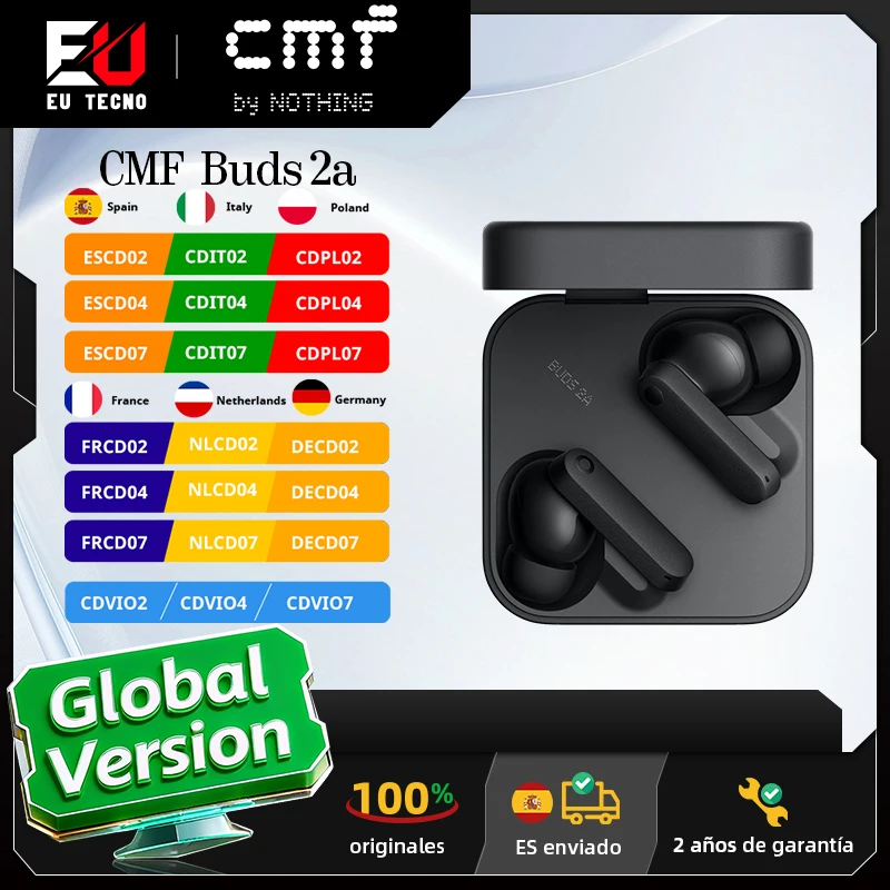 Auriculares CMF Buds 2a con ANC
