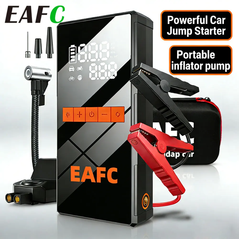 Bomba de aire y arrancador portátil