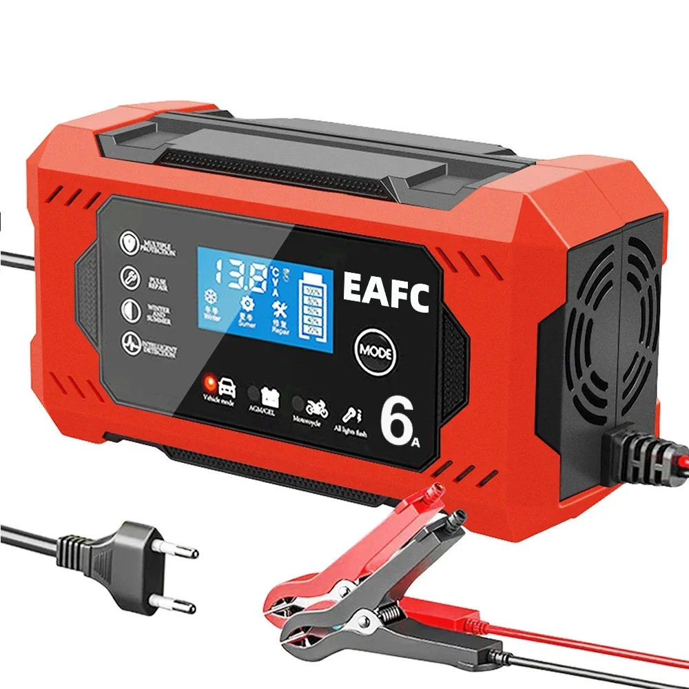 Cargador de batería 6A para coche