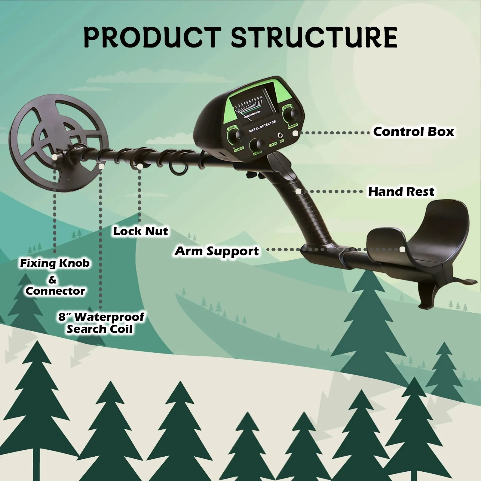 Detector de metales GTX5030 Treasure Hunter