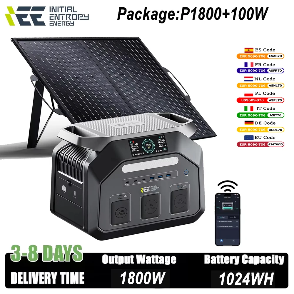 Estación de Energía Portátil 1800W IEE P1800