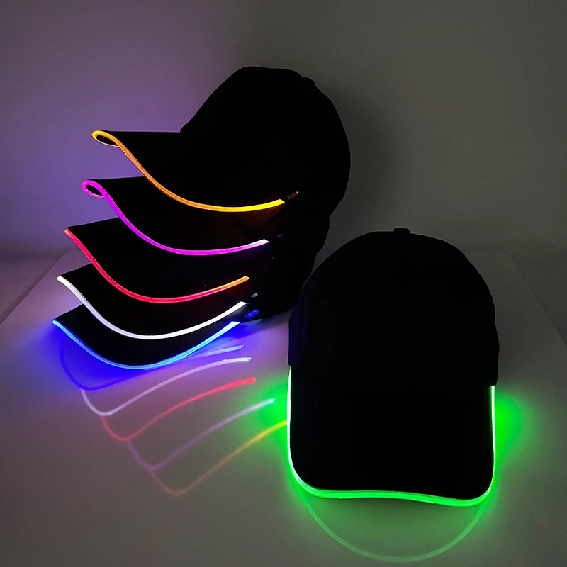 Gorra de béisbol con luz LED