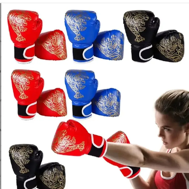 Guantes de boxeo de cuero PU