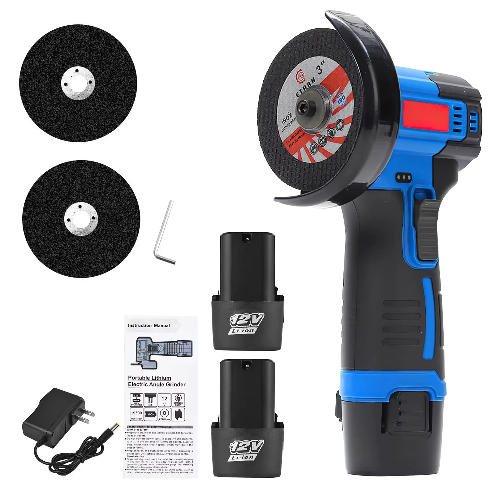 Mini amoladora angular eléctrica