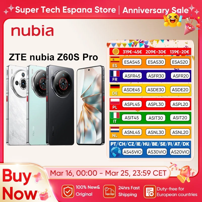 Nubia Z60S Pro 16GB/1TB