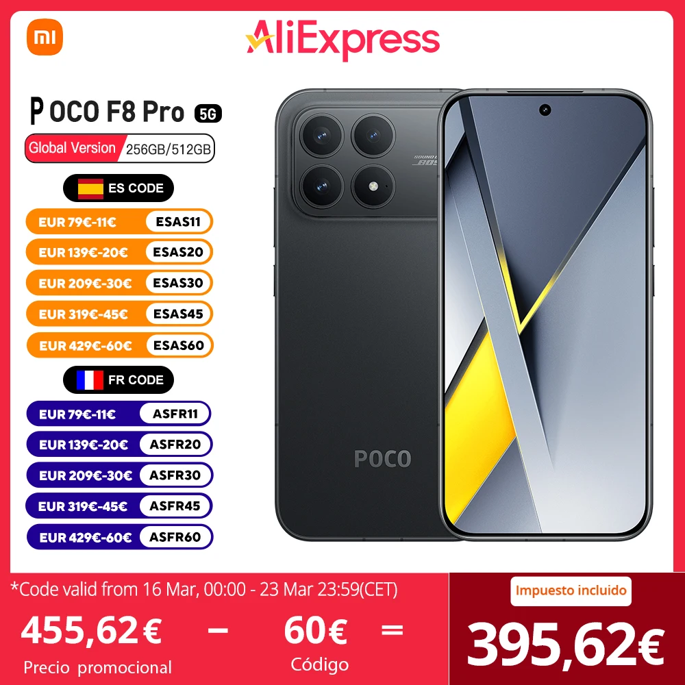 Poco F8 Pro  RAM:  12 GB | ROM: 256 GB