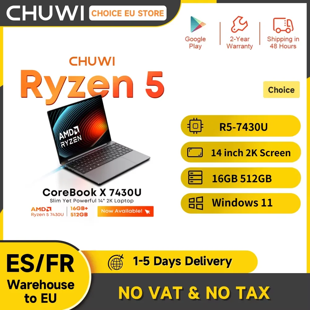 Portátil CHUWI CoreBook X 16GB 512GB