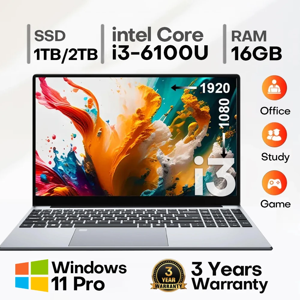 Portátil Intel Core i3 16GB RAM