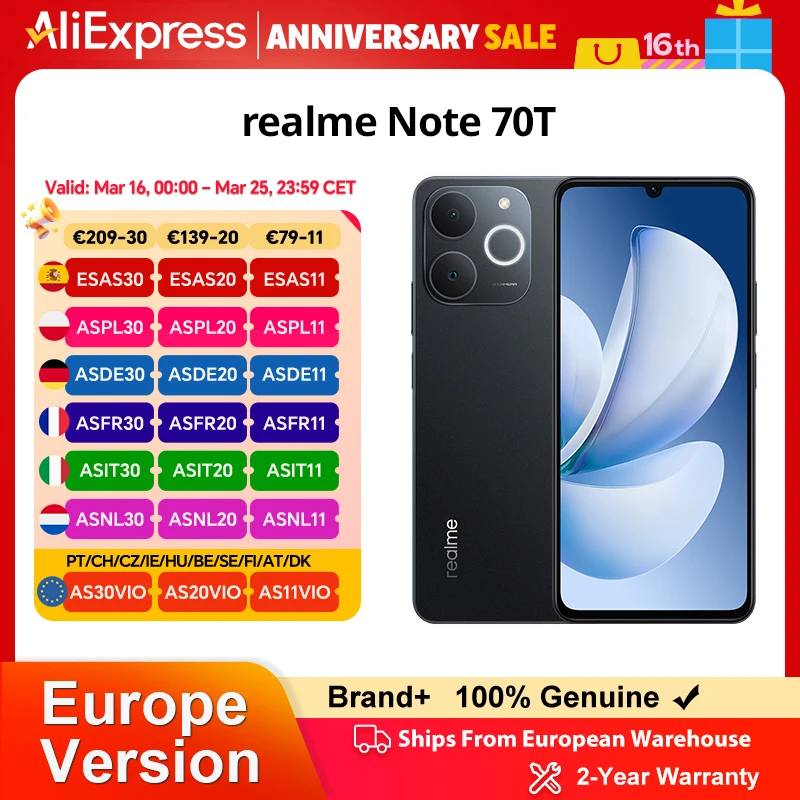 Realme Note 70T