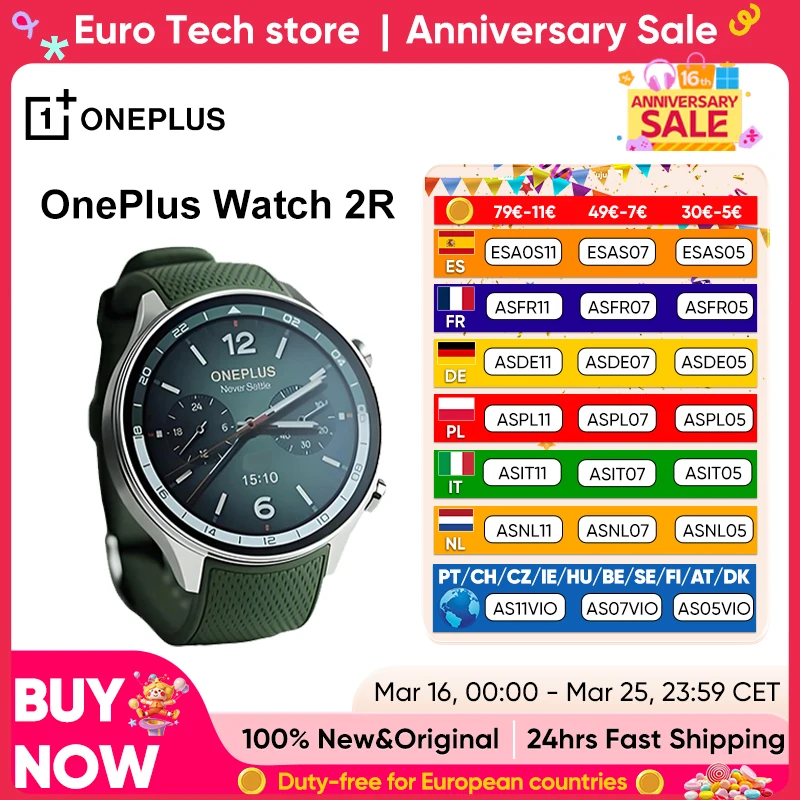 Smartwatch OnePlus Reloj 2R
