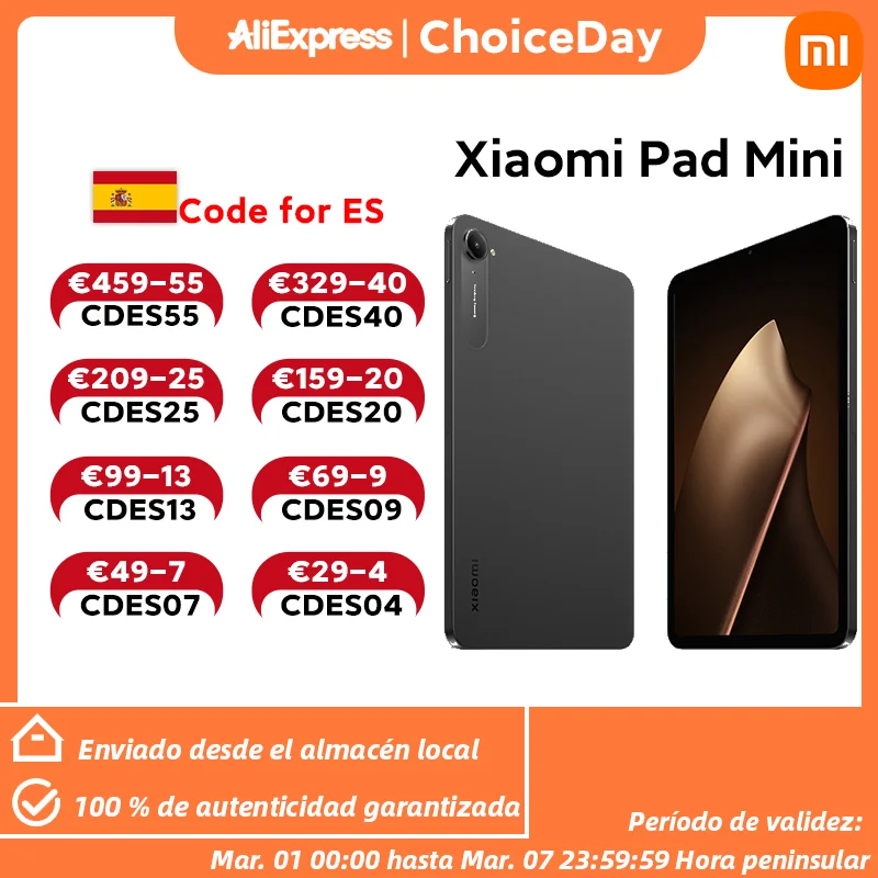 Tablet Xiaomi Pad Mini 8GB/256GB