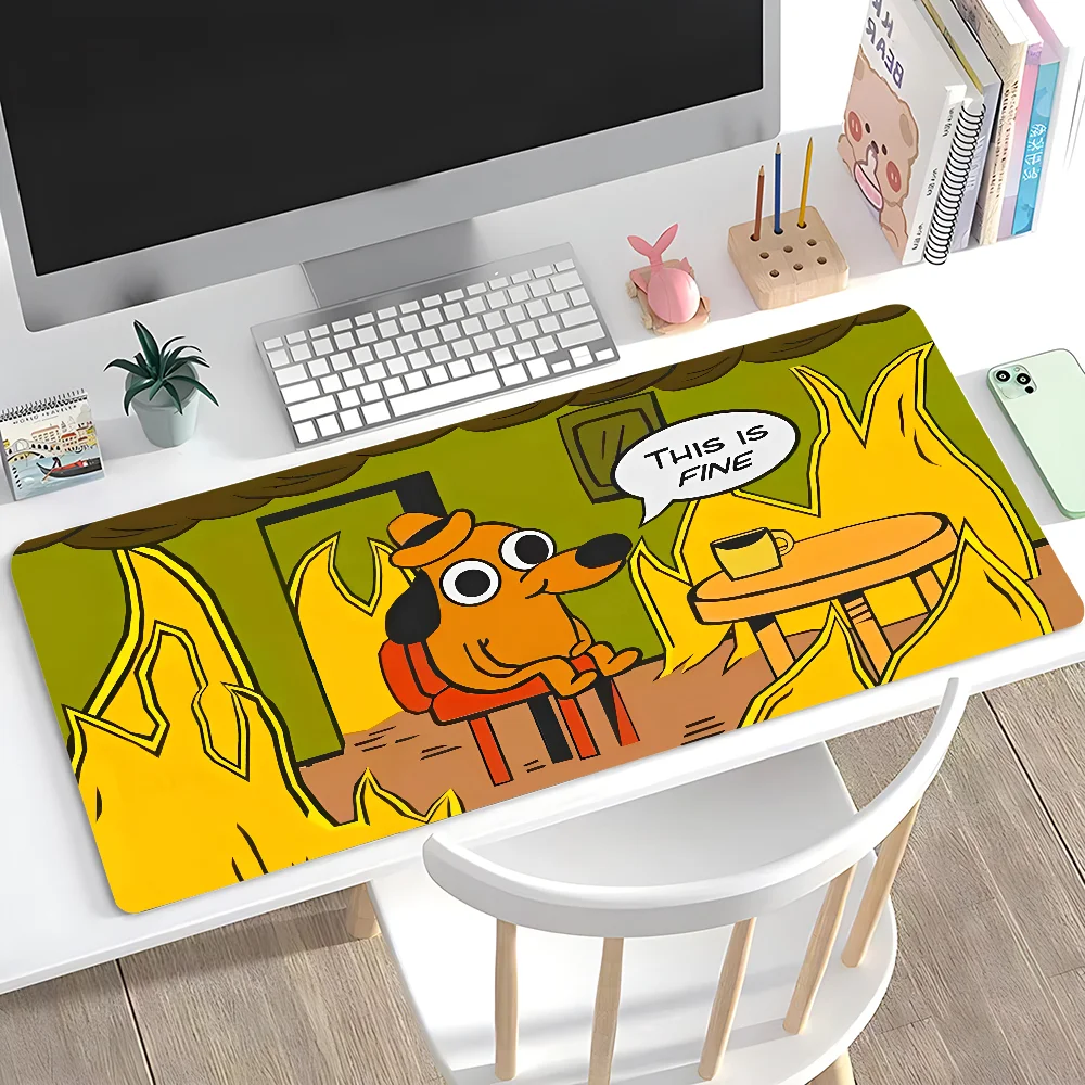 Alfombrilla This Is Fine Dog Dachshund