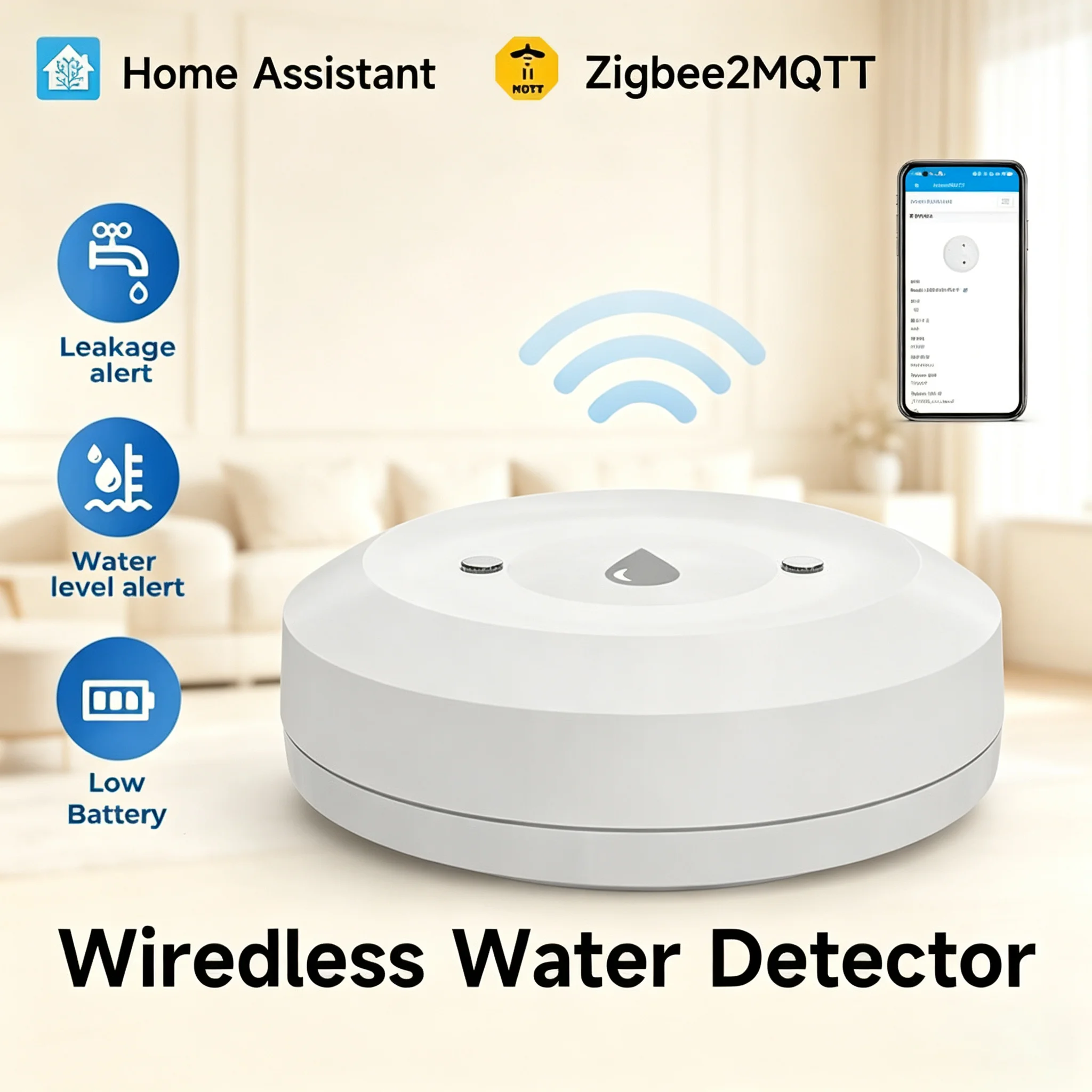Detector de Fugas de Agua Zigbee