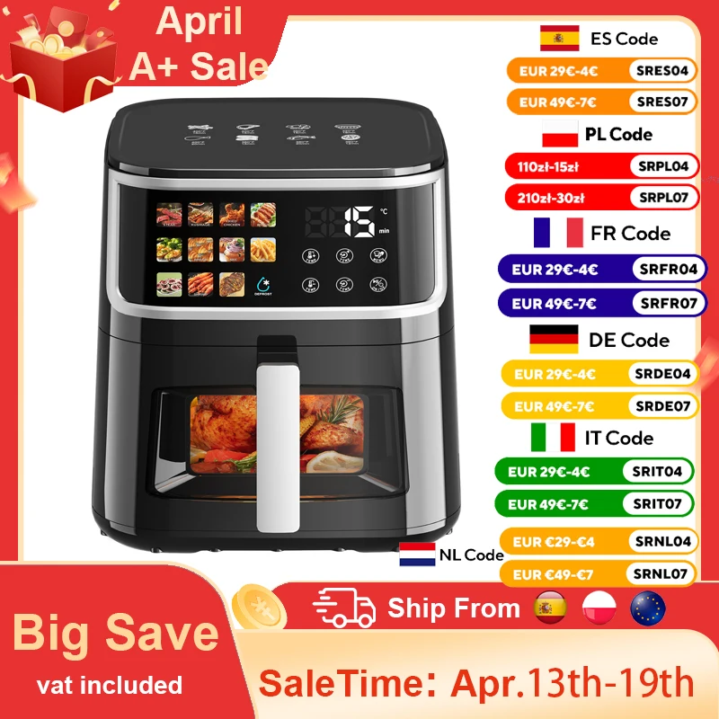 Freidora de aire Patbrela 8L