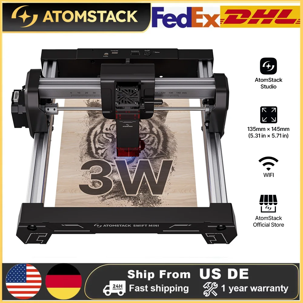 Grabador láser portátil AtomStack Swift Mini