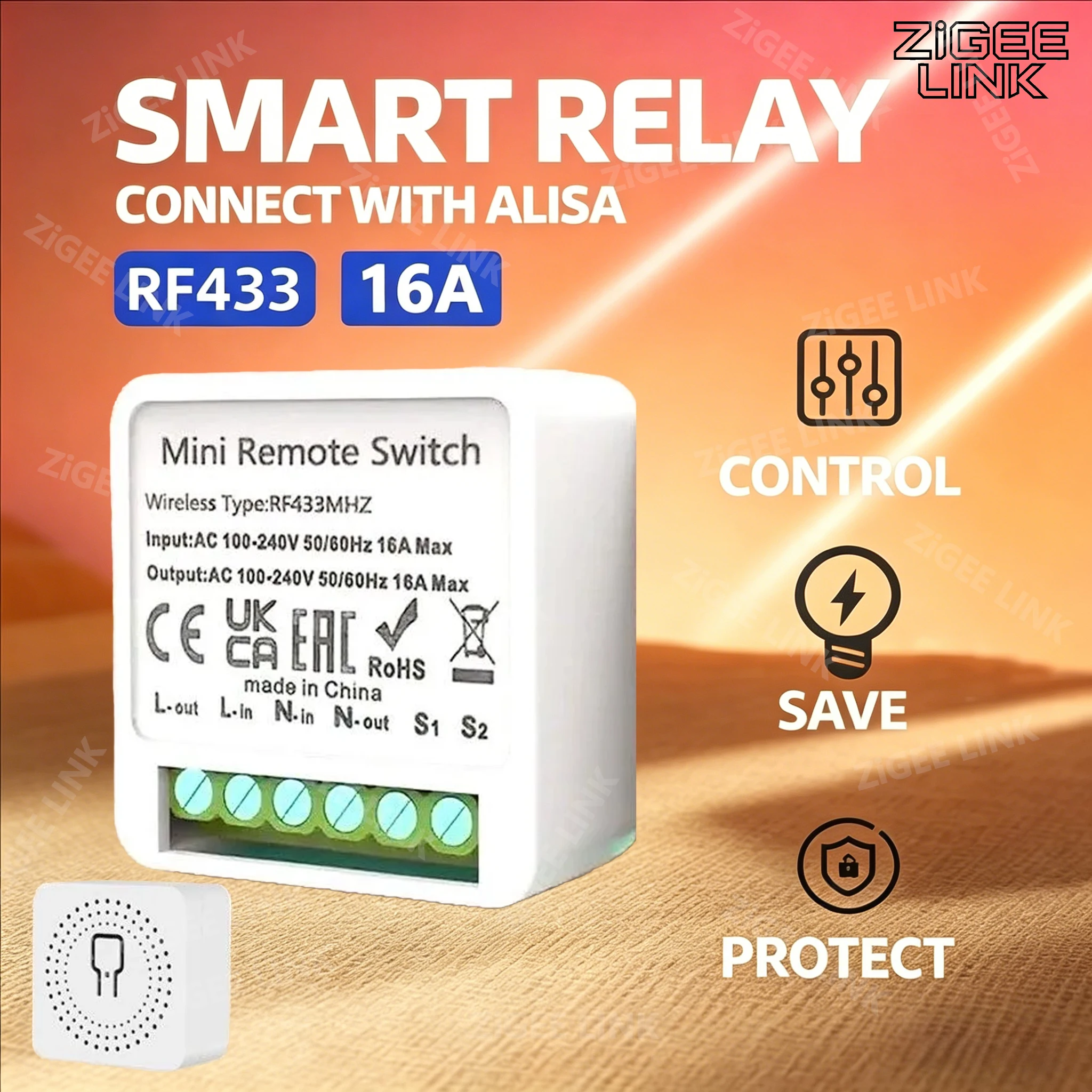 Interruptor Inteligente RF 433 MHz