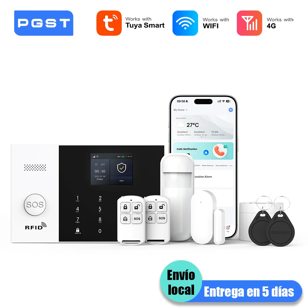 Kit Sensor Seguridad Smart Home Alexa