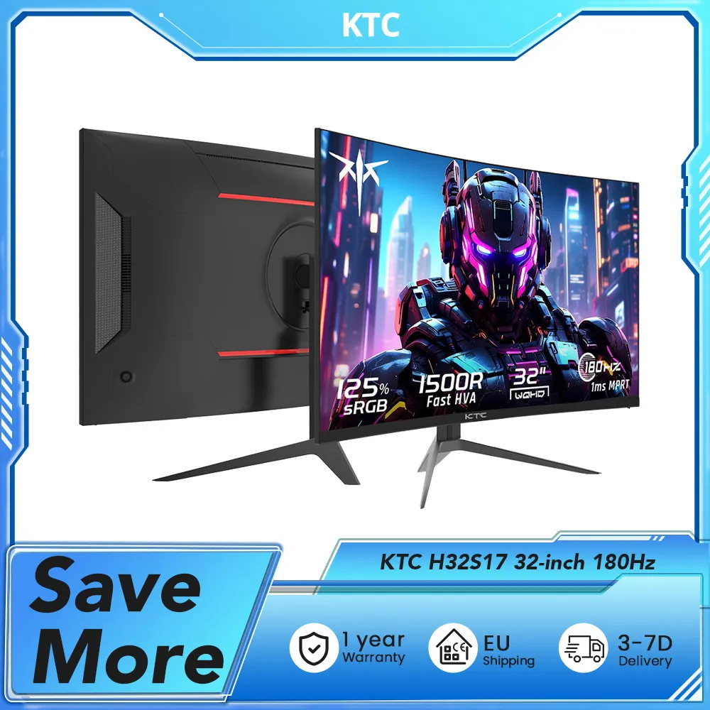 Monitor curvo para juegos KTC H32S17