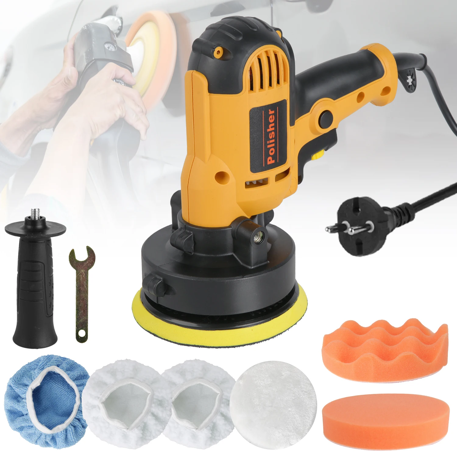 Pulidora eléctrica para autos 125 mm