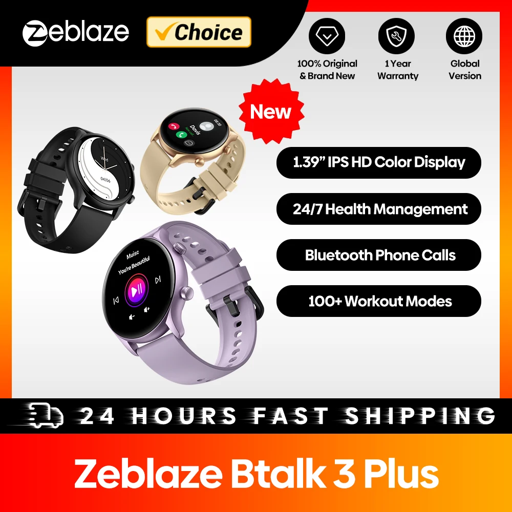 Reloj inteligente Zeblaze Btalk 3 Plus