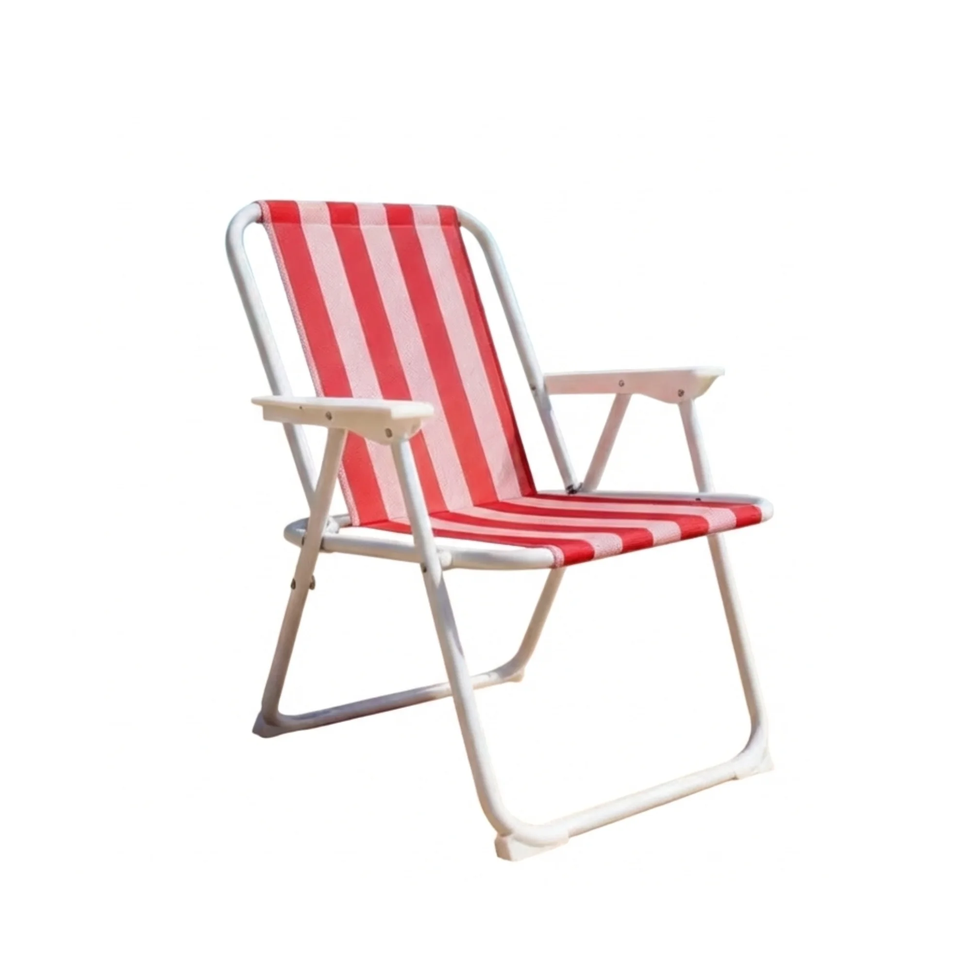 Silla Plegable con Rayas para Playa y Camping – Ligera y Portátil, Diseño Playero a Rayas, Ideal para Piscina, Jardín, Patio