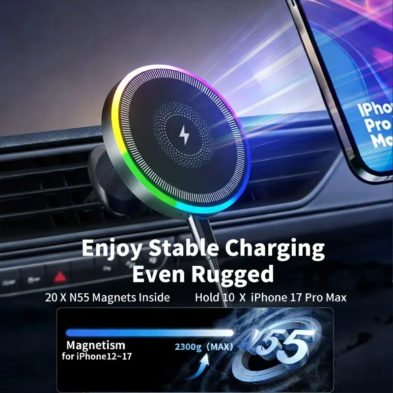 Soporte Magnético Inalámbrico para Coche