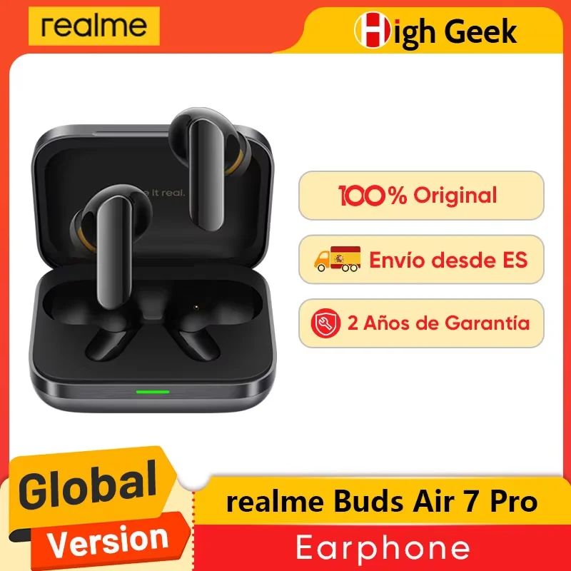 Sumérgete en un sonido envolvente con Realme Buds Air 7 Pro