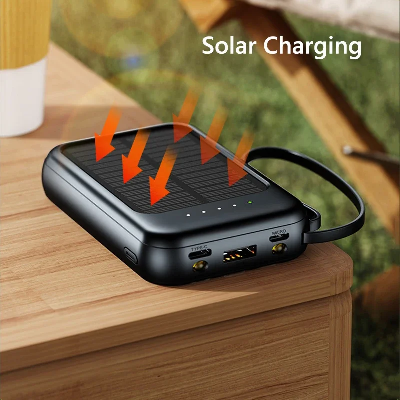 Banco de energía solar 6000mAh