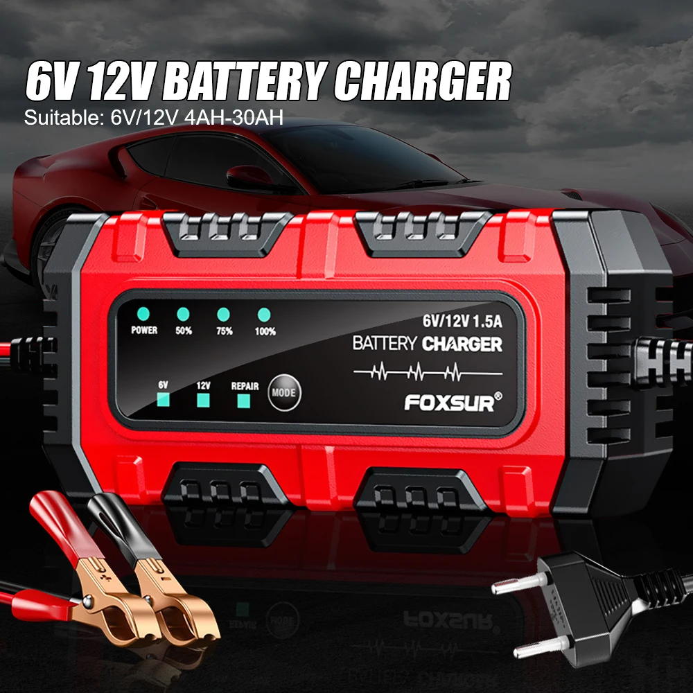 Cargador de batería plomo-ácido 6V/12V