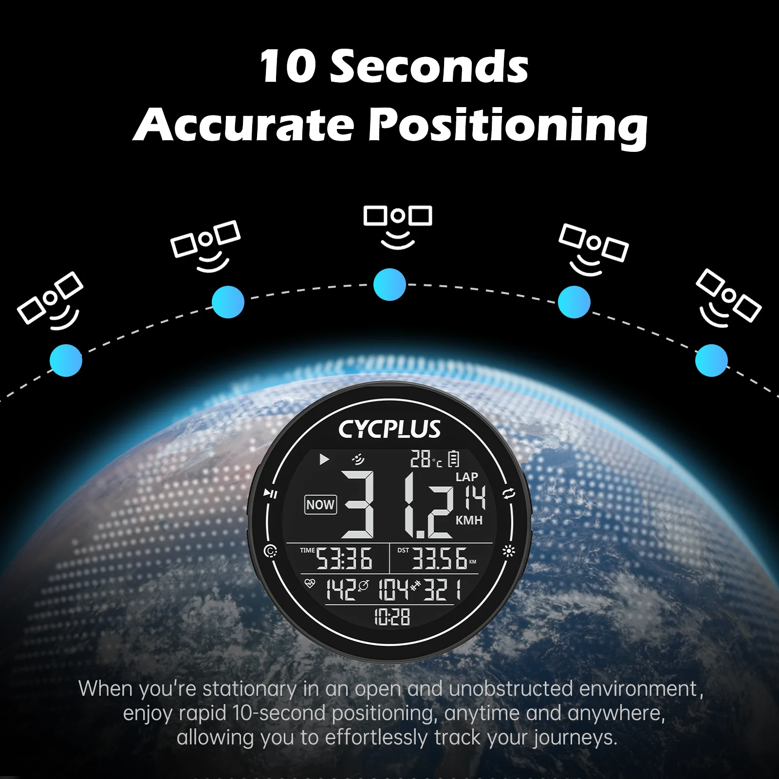 Ciclocomputador GPS CYCPLUS M2