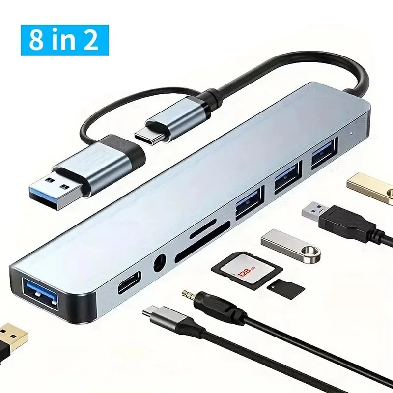Extensor USB C 8 en 1