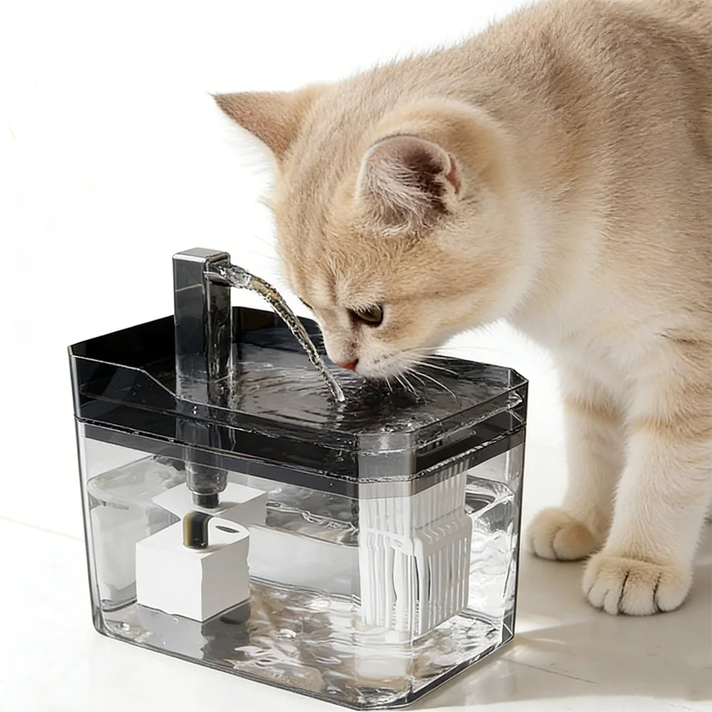 Fuente de agua para gatos