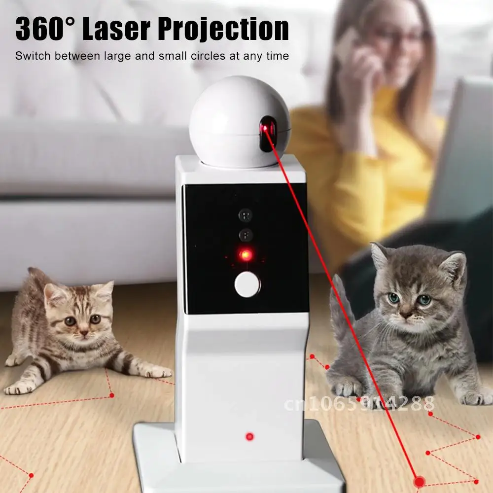 Juguete láser móvil para gatos