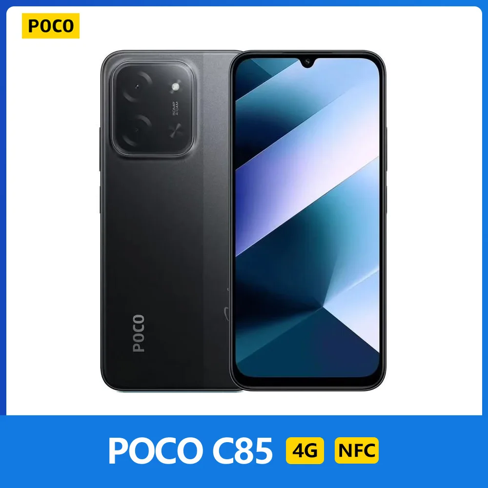 POCO C85 4G, NFC, 6,9", MediaTek Helio G81-Ultra, 120 Hz, cámara de 50 MP, carga rápida de 33 W, 6000 mAh