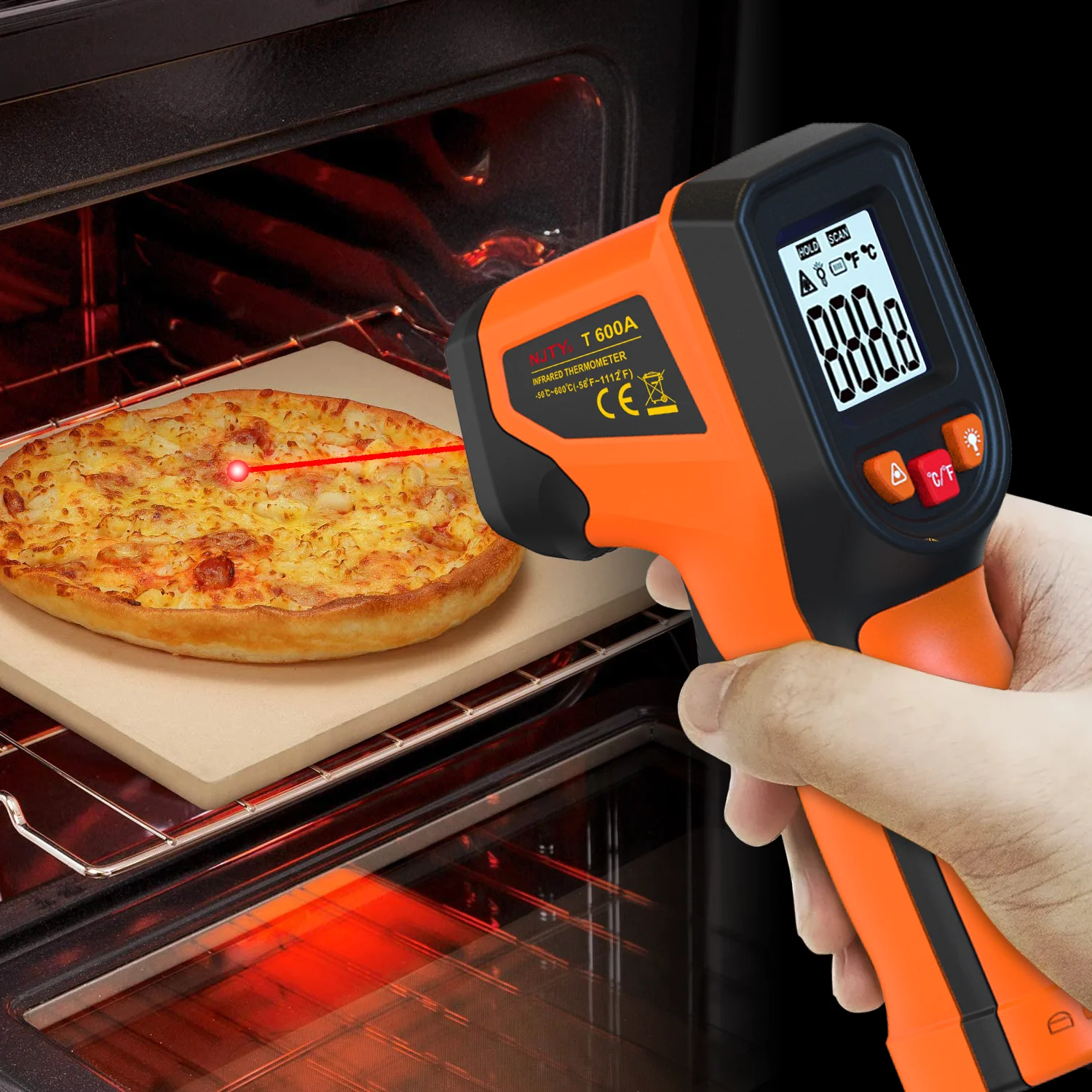 Pistola de temperatura láser NJTY T600