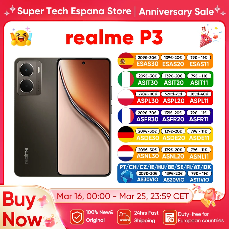 Realme P3 8GB/256GB Snapdragon 6 Gen 4