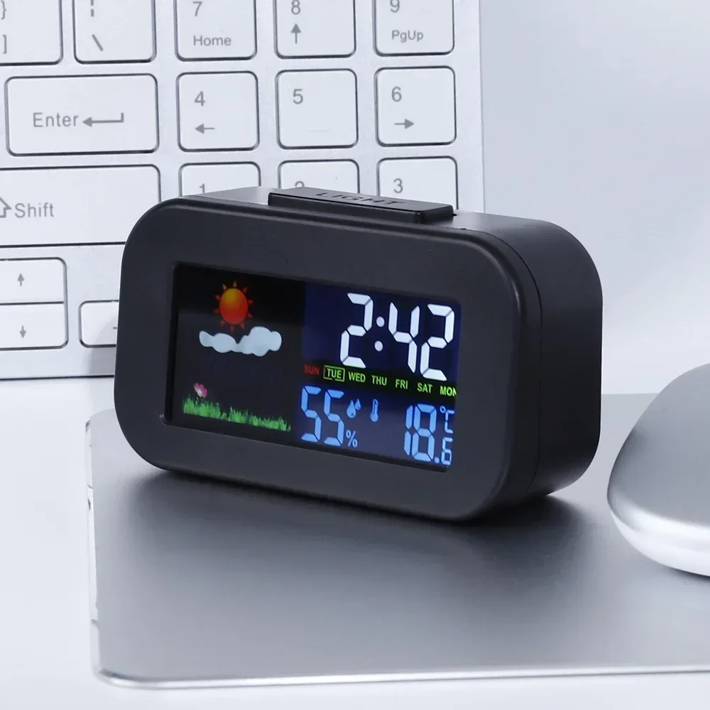 Reloj estación meteorológica con pantalla a color