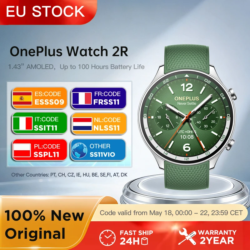 Reloj inteligente OnePlus Watch 2R