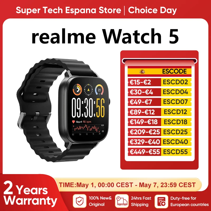 Smartwatch realme Watch 5 AMOLED