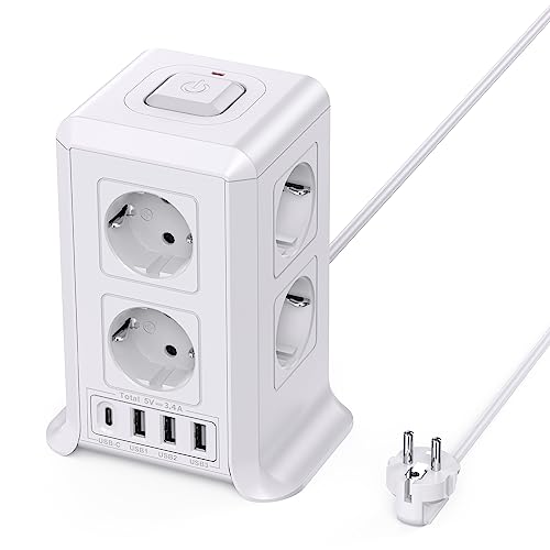 TORRE REGLETA USB 8 TOMAS