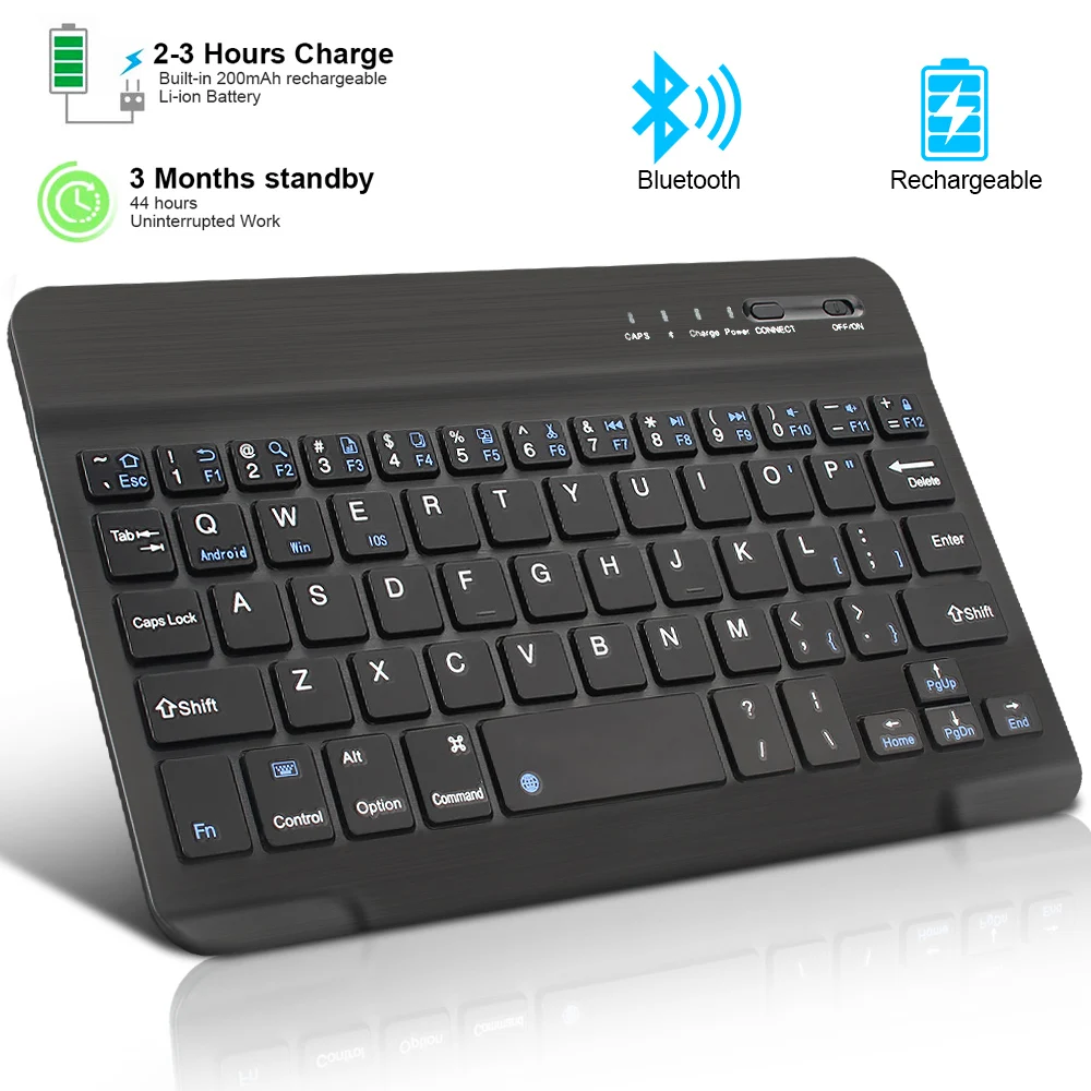 Teclado inalámbrico Bluetooth recargable