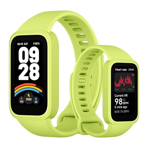 XIAOMI Smart Band 9 Active - Pulsera de Actividad, autonomía de hasta 18 días, Pantalla TFT de 37mm con tasa de refresco de 60 Hz, 5ATM, Android/iOS, Verde