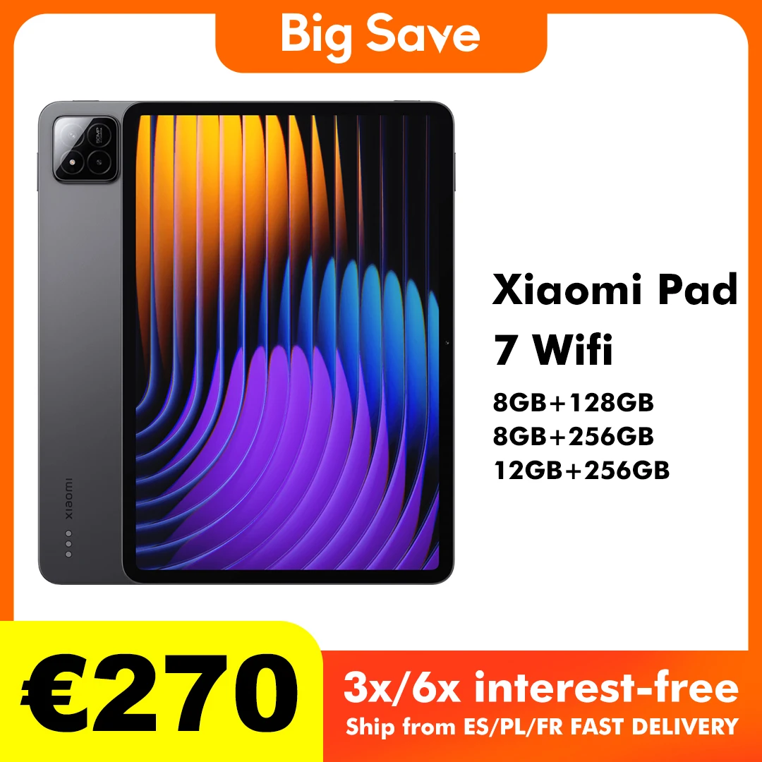 Xiaomi Pad 7 11'' 144Hz Wi-Fi 6E 8GB/128GB 8GB/256GB 8850mAh