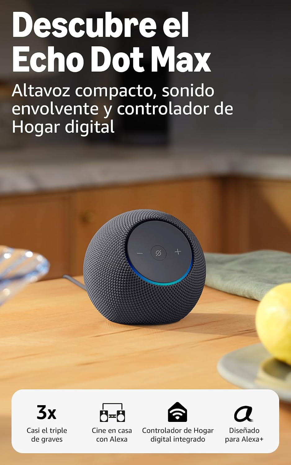 Altavoz Amazon Echo Dot Max