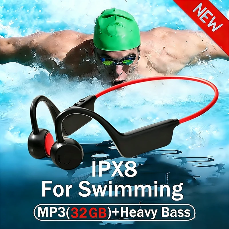 Auriculares conducción ósea deportivos IPX8