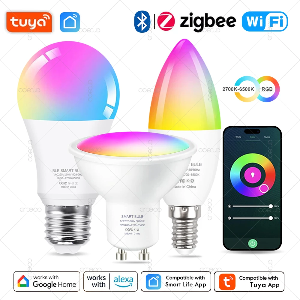 Bombilla LED inteligente Tuya
