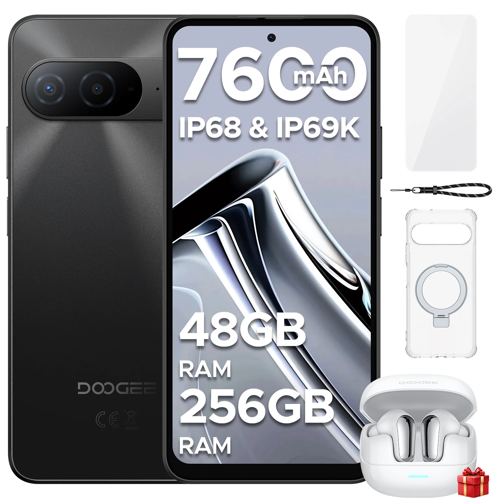 Doogee B10  RAM:  6 GB | ROM: 256 GB