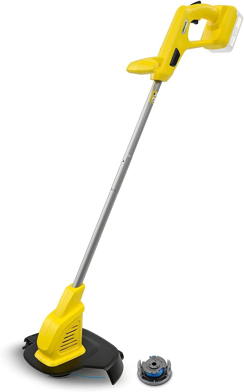 Kärcher, 18 V, Cortabordes LTR 18-25, Número de revoluciones 9500 r,p,m, Compatible con batería 18 V Kärcher, No Incluye batería, Amarillo, Diámetro de Corte 25 cm, Diámetro de Hilo 1,6 mm