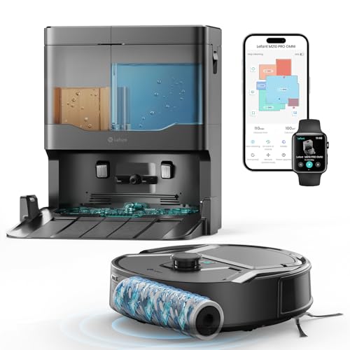 Lefant Robot Aspirador y Fregasuelos,20000Pa,120min,Mapeo de suelos múltiples,Prevención de obstáculos,Ruta de limpieza extraancha,Antienredos,Navegación LiDAR,Anticolisión,Alexa/App/i Watch/2,4G/5GHz