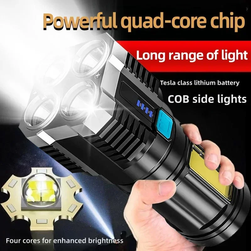 Linterna LED alta potencia recargable